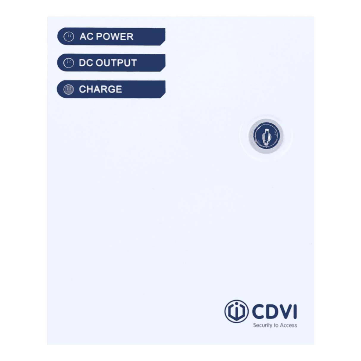 CDVI PSMB123 12V 3A Metal Boxed Power Supply with Battery Charger and LED Indicators