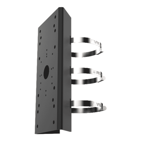 Hikvision DS-1275ZJ-SUS/BLACK Pole Mount Bracket - Stainless Steel Black