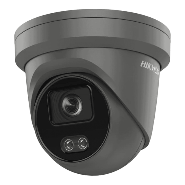 Hikvision DS-2CD2347G2-LU (4mm) 4MP Fixed Turret Camera ColorVu Mic GREY