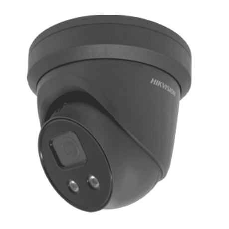 Hikvision DS-2CD2386G2-ISU/SL(2.8MM)G(C) 8MP Fixed Turret Camera with Strobe Light and Audio - Grey