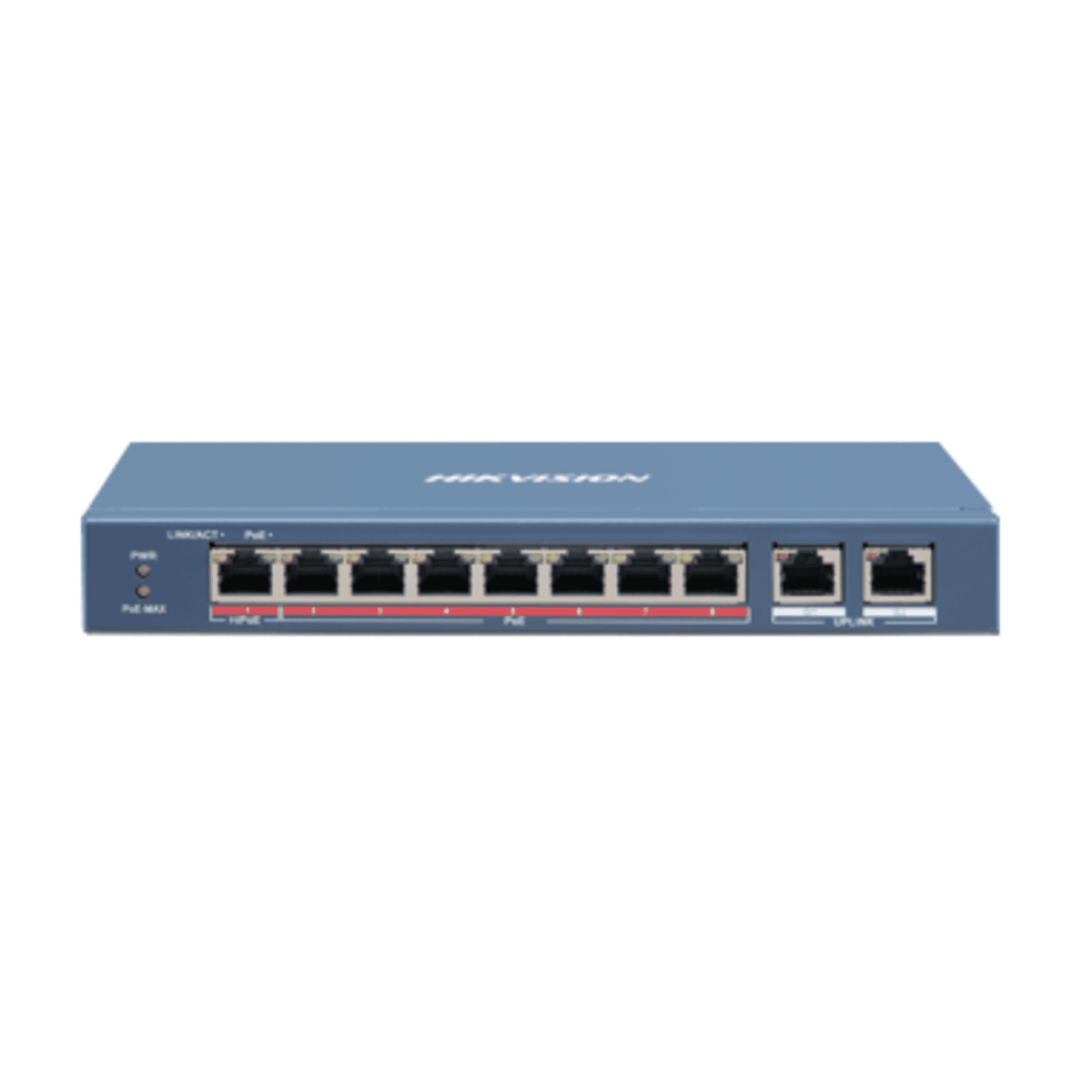 Hikvision DS-3E0310HP-E 8-Port Fast Ethernet PoE Switch with 2 Uplink Ports