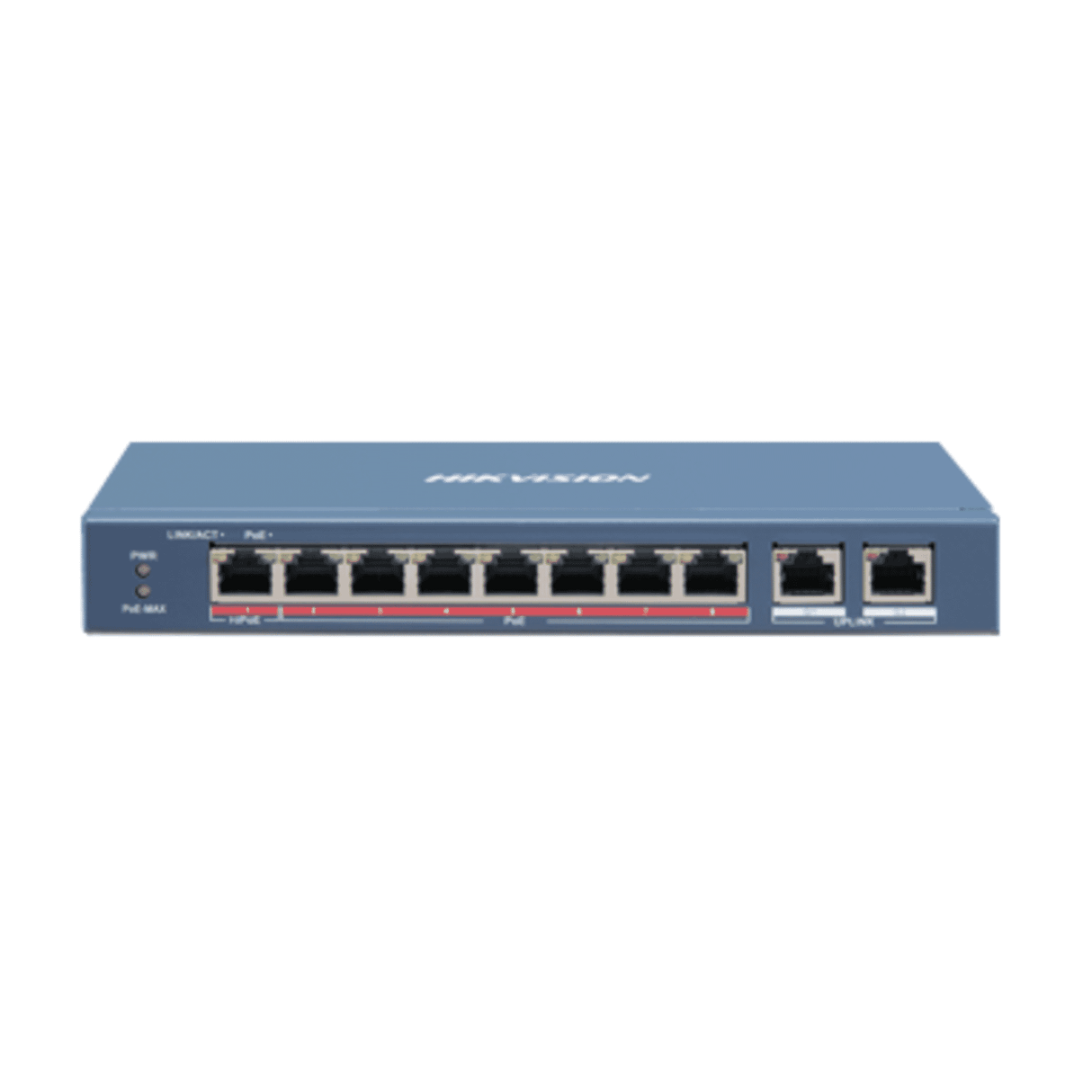 Hikvision DS-3E0310HP-E 8-Port Fast Ethernet PoE Switch with 2 Uplink Ports