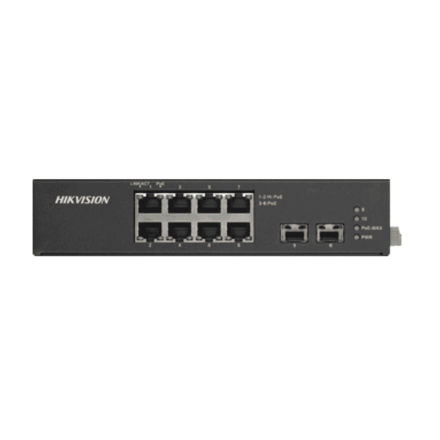 Hikvision DS-3T0510HP-E/HS 10-Port Industrial PoE Ethernet Switch