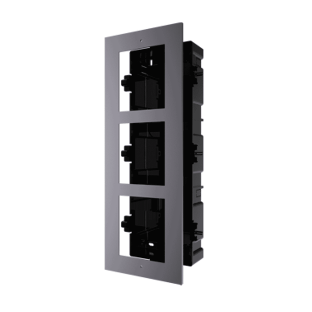 Hikvision DS-KD-ACF3/PLASTIC Flush Mount Bracket 3 Modules