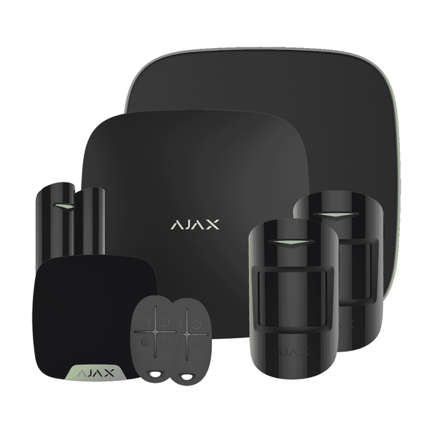 Ajax Hub2Kit1MP (Black) DD with MotionProtect and Detectors