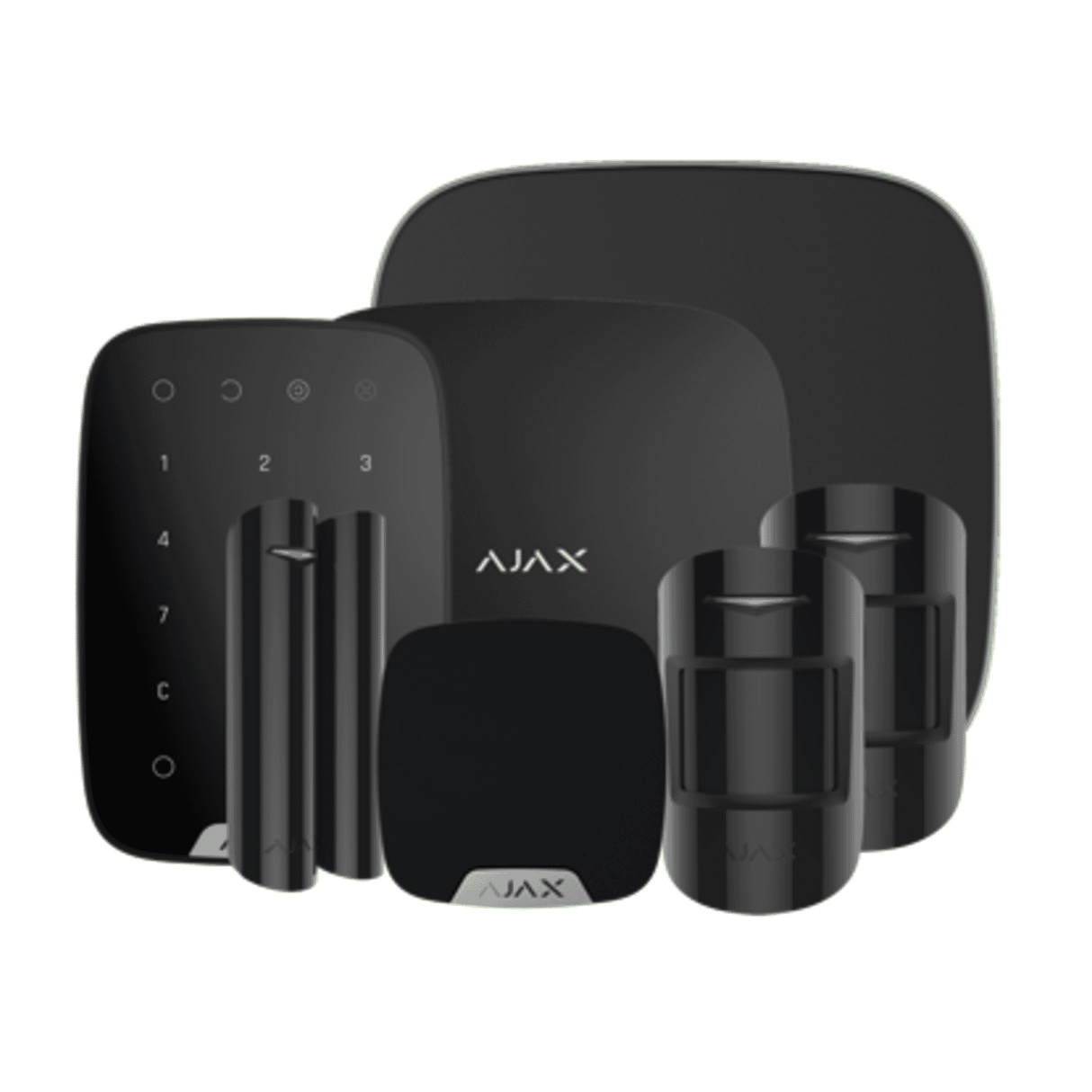 Ajax Hub2Kit3MP (Black) DD with Enhanced Sensors and Controls