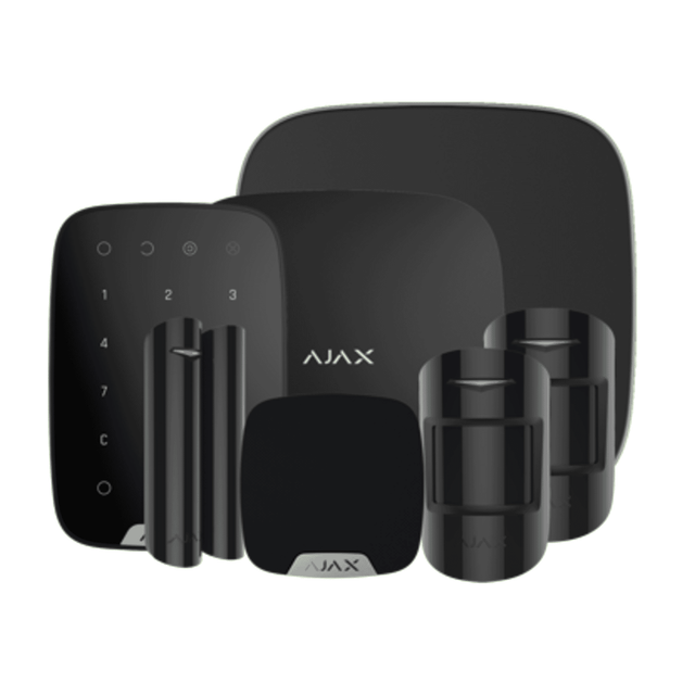 Ajax Hub2Kit3MP (Black) DD with Enhanced Sensors and Controls