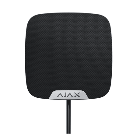 Ajax Fibra HomeSiren (Black) Wired Indoor Siren for Security Systems
