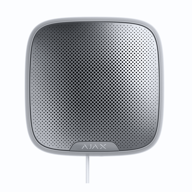 Ajax Fibra StreetSiren (White) Wired Outdoor Siren with LED Indication