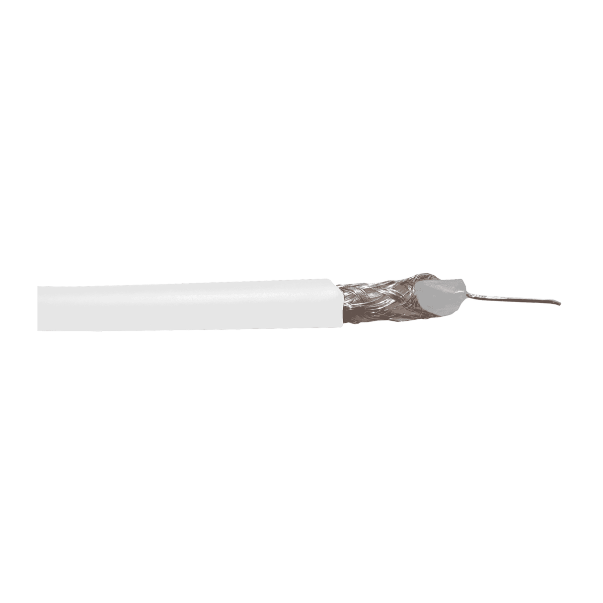 SFX RG59/WHITE 100m Coaxial Cable, White - Blends with Indoor Décor