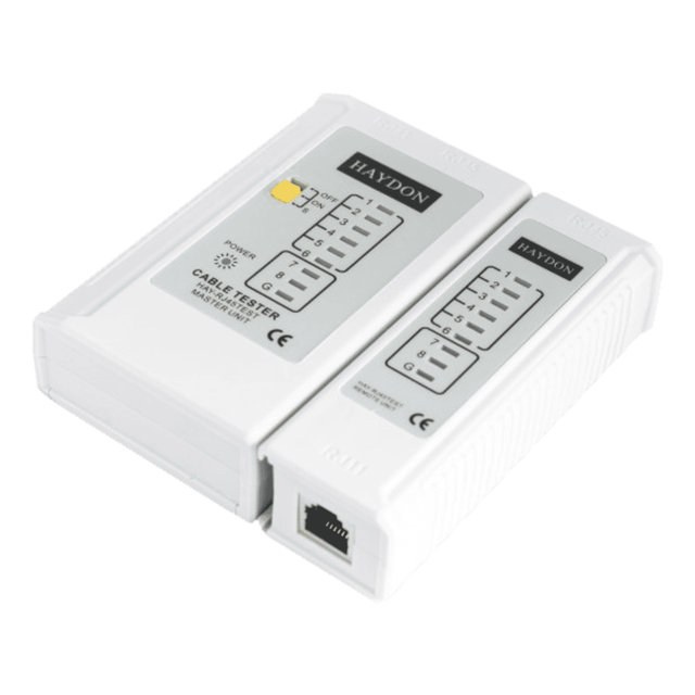 Haydon Ethernet CAT5/CAT5e RJ45/RJ11 Cable Tester