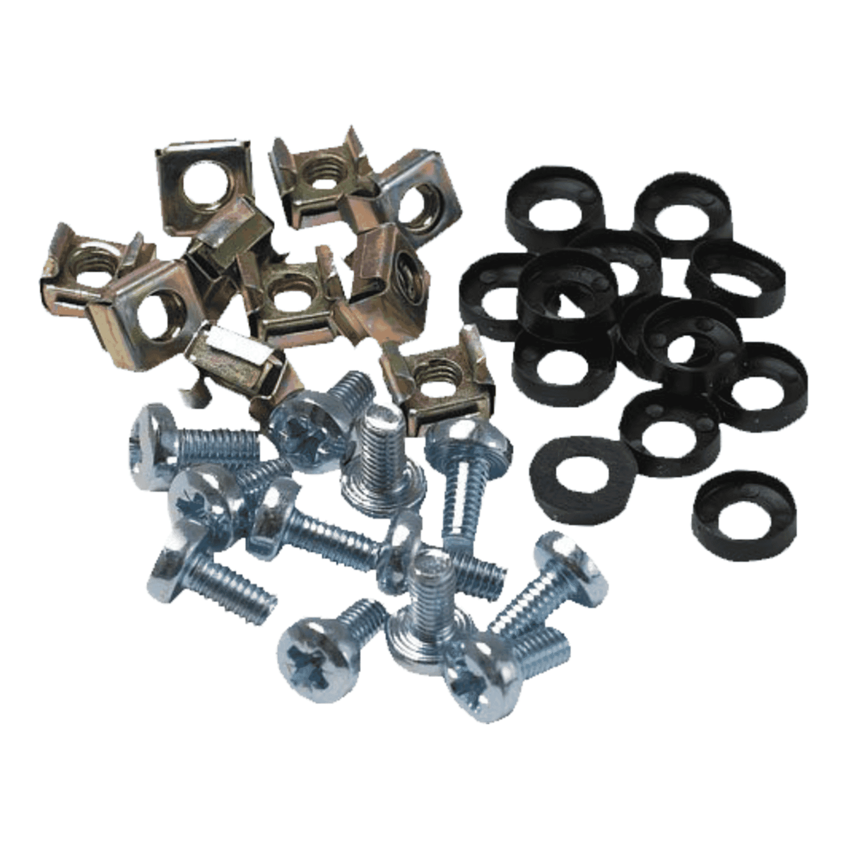 Silver Cage Nuts, Pack of 50