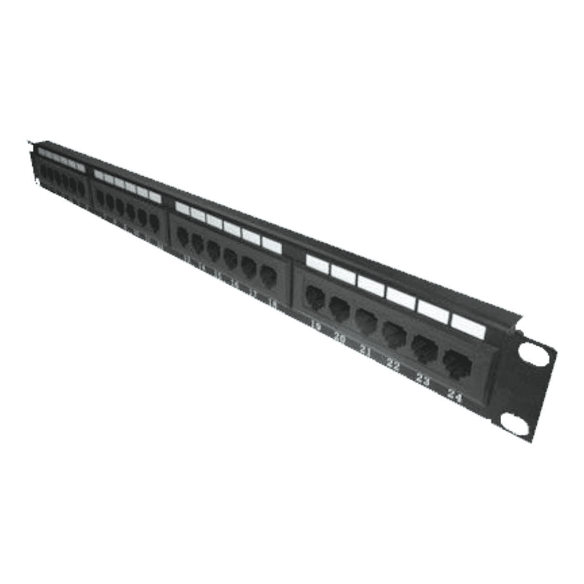 All-rack 24-Port Cat5e Patch Panel - Organized and Efficient Network Connectivity