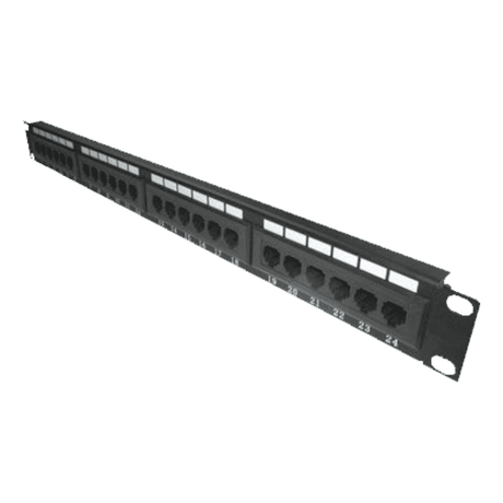 All-rack 24-Port Cat5e Patch Panel - Organized and Efficient Network Connectivity