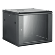 All-Rack CAB9WB450BLK 9U 450mm Deep Wall Mount Cabinet, Black