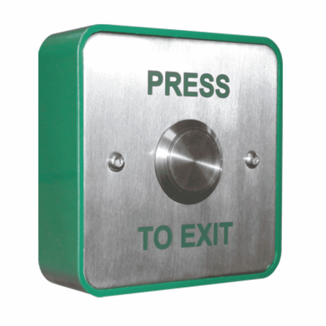 RGL EBSS02/PTE Stainless Steel Surface Mount Press to Exit Button