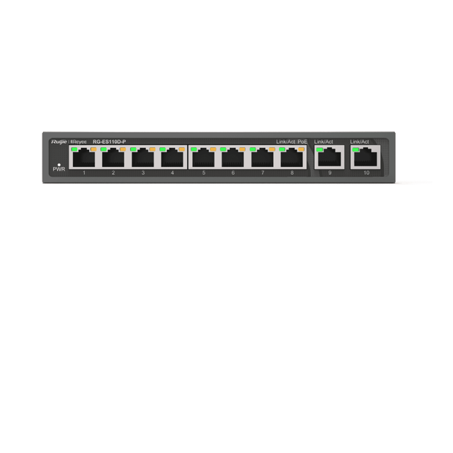 Ruijie RG-ES110D-P 10-Port Gigabit Switch with PoE