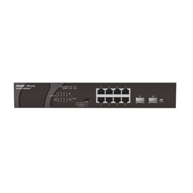 Ruijie RG-ES110GDS-P 10-Port Gigabit Smart Switch with PoE