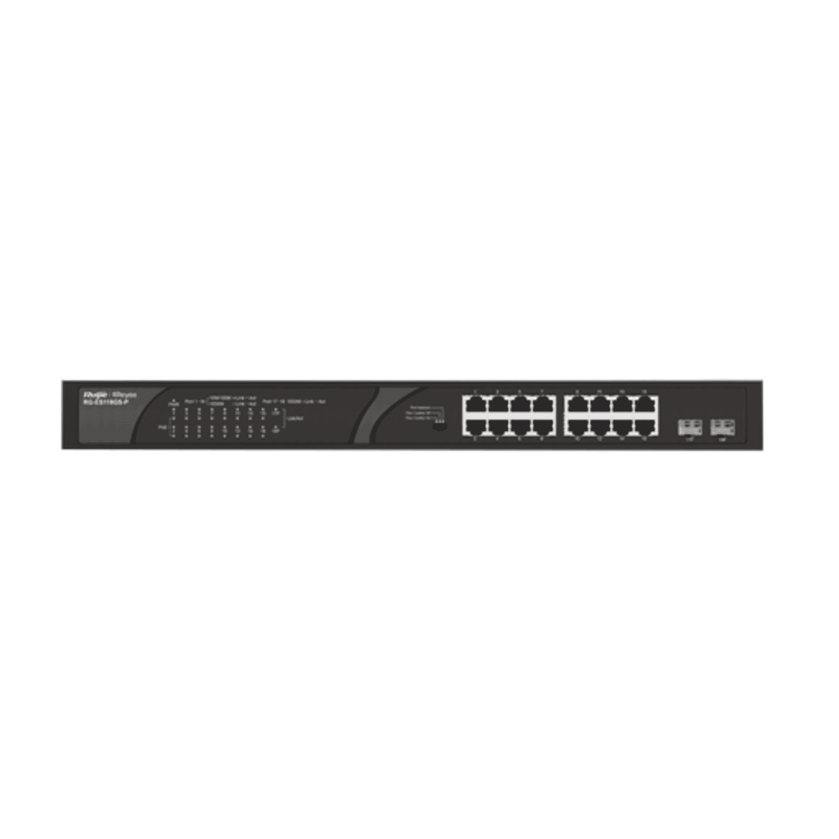 Ruijie RG-ES118GS-P 16-Port Gigabit PoE Switch with 2 SFP Uplink Ports