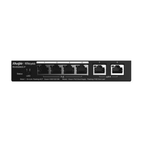 Ruijie RG-ES206GC-P 6 Port Gigabit Smart Cloud Managed PoE Switch
