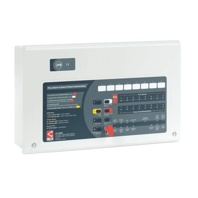 C-TEC CFP702-4 Standard 2-Zone Fire Alarm Panel