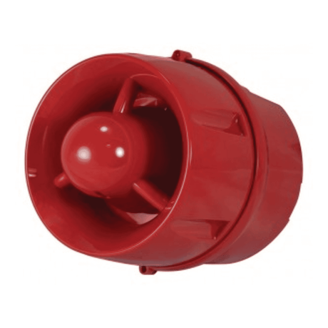 C-TEC BF430A/CX/DR/65 CX Wall Sounder IP55/65 Deep Base Red