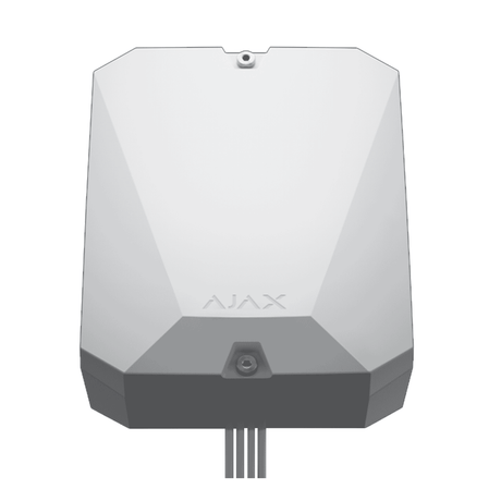 Ajax Fibra Multitransmitter White - 18 Wired Zones, Alarm System Integration, Tamper Protection