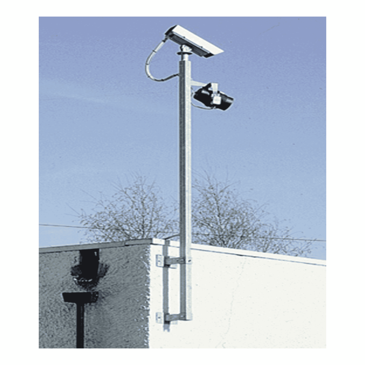Altron ACP3/150 Wall Mounted 5m Camera Pole 150mm Standoff