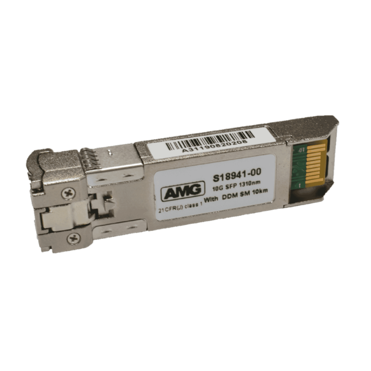 AMG S18941 10GB Single-Mode SFP Module - Long-Range Network Connectivity, LC Duplex Connector