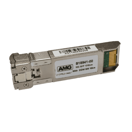 AMG S18941 10GB Single-Mode SFP Module - Long-Range Network Connectivity, LC Duplex Connector
