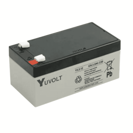 Yuasa Y3.2-12 12V 3.2Ah Sealed Lead Acid Rechargeable Battery