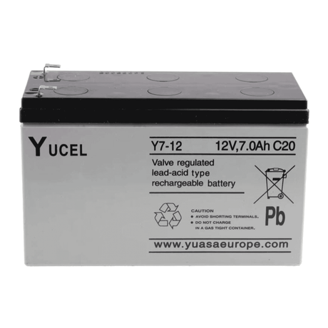 Yuasa Y7-12 12V 7Ah Sealed Lead Acid Rechargeable Battery