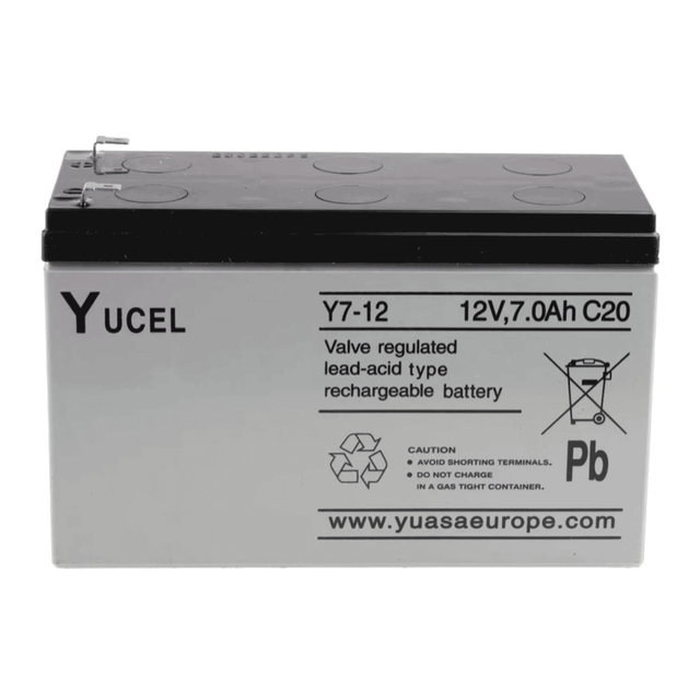 Yuasa Y7-12 12V 7Ah Sealed Lead Acid Rechargeable Battery