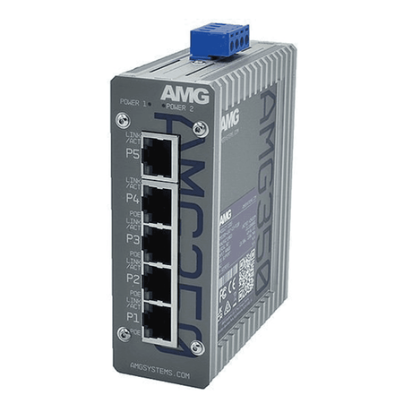 AMG350-4GAT-1G-P120 5-Port Unmanaged Switch, High-Speed Networking