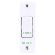 CDVI RTE-002S Plastic Exit Button - Narrow, Surface Mount, Push-to-Exit