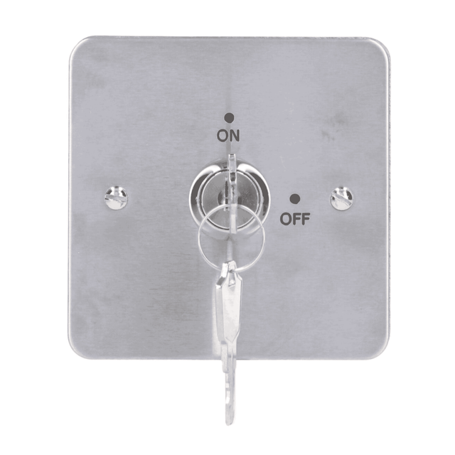 Surface Key Switch, 2-Position, Maintained, Keyed Differently