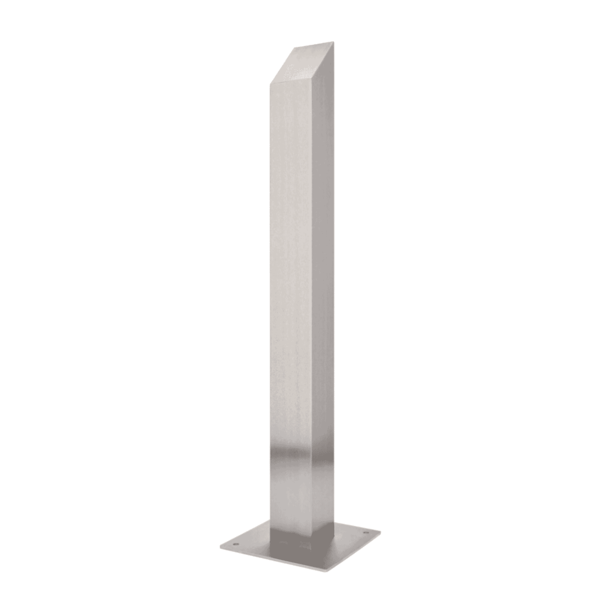 CDVI RPSS Angled top stainless steel post, 1 meter.