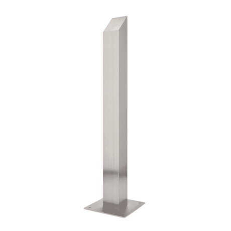 CDVI RPSS Angled top stainless steel post, 1 meter.