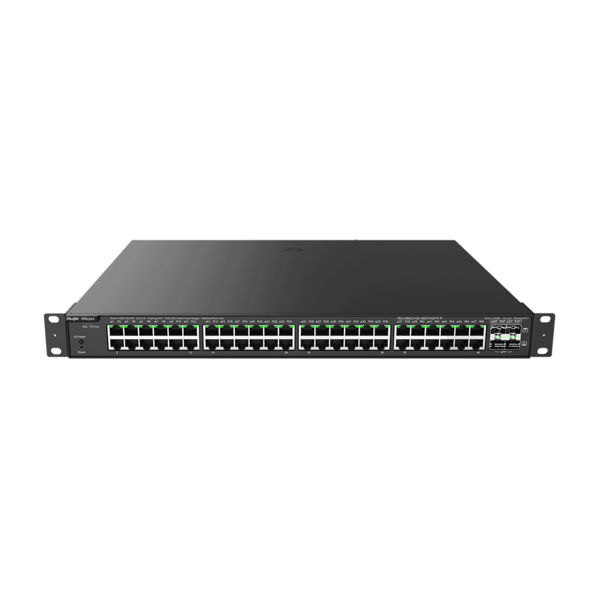Ruijie RG-NBS3100-48GT4SFP-P 48-Port Gigabit L2 PoE+ Switch with 4 SFP Uplinks and 370W Budget