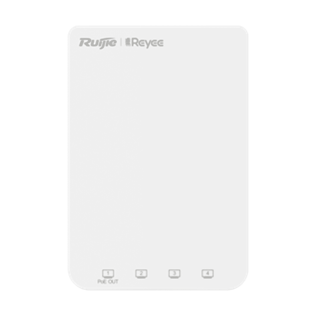Ruijie RG-RAP1200(P) AC1300 Dual-Band Wall Plate AP - 4 LAN Ports, PoE Out