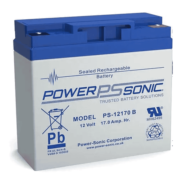 Power Sonic PS-12170VDS M5 12V 17Ah VdS Approved Sealed Lead Acid Battery - High Capacity