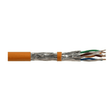 SFX Cat7A S/FTP Cable - 100m, Orange, Low Smoke Zero Halogen (LSZH), High-Speed Networking