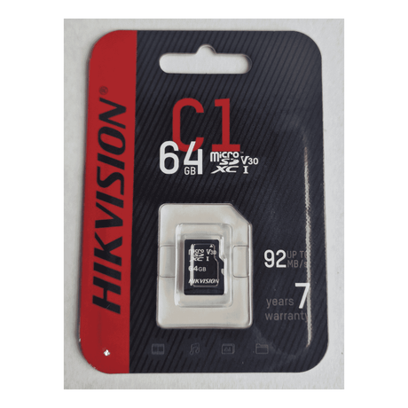 TF-C1 Series MicroSD Card with 64GB capacity.