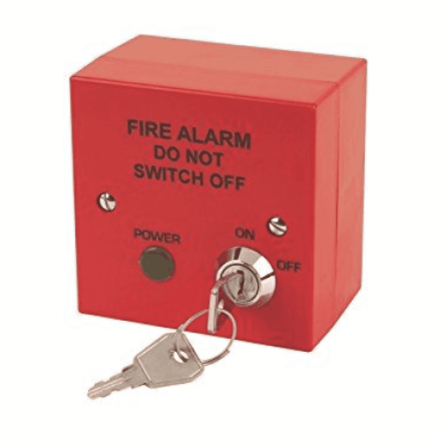 T2 Solutions 400-210R Fire Alarm Safety Isolator Switch, Red