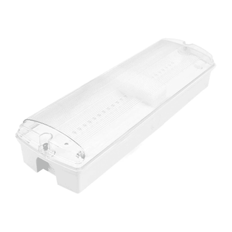 3.5W IP65 LED Emergency Bulkhead - Waterproof Safety Exit Light, Maintained & Non-Maintained Mode