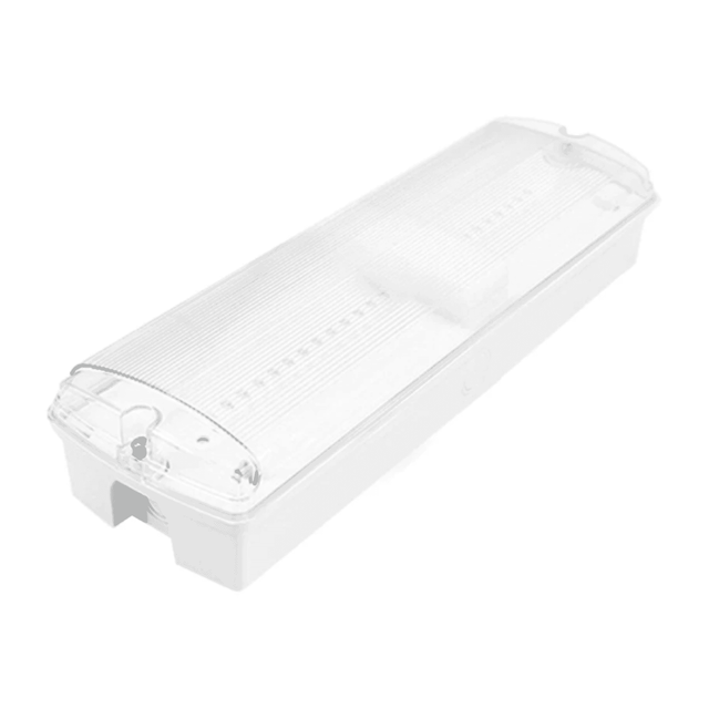 3.5W IP65 LED Emergency Bulkhead - Waterproof Safety Exit Light, Maintained & Non-Maintained Mode