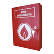 Red Fire Document Box A4 with Fire Logo - Secure Storage for Fire Safety Compliance