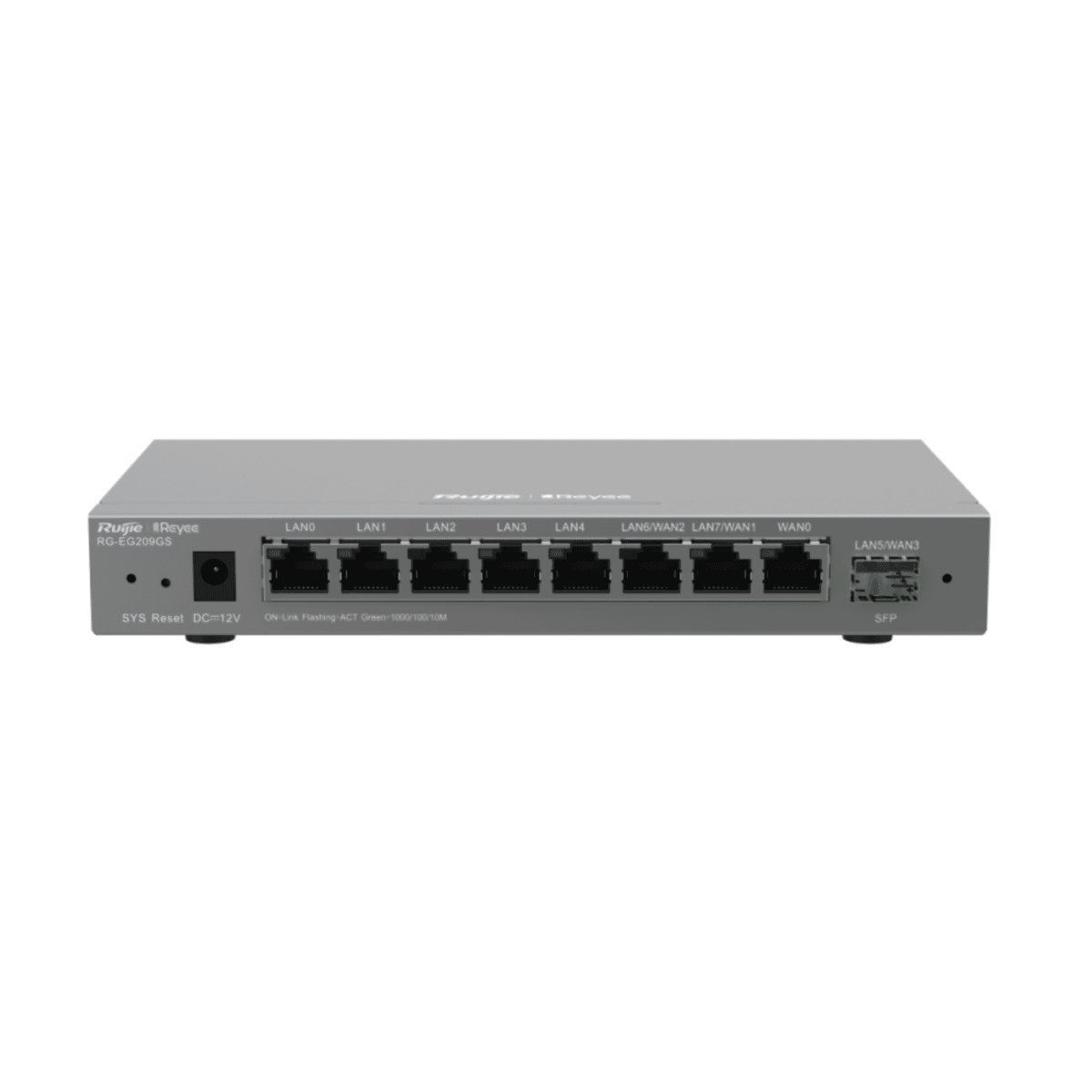 Ruijie RG-EG209GS 9-Port Gigabit Cloud Router – 8×GE, 1×SFP, 600Mbps, 200 Users