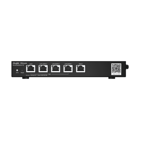 Ruijie RG-EG305GH-P-E 5-Port Full Gigabit PoE Router - Smart Cloud Management, Multi-WAN