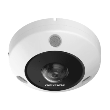 Hikvision DS-2CD63C5G1-IVS(1.29mm) 12MP Fisheye IP Camera 360° IR CCTV Security